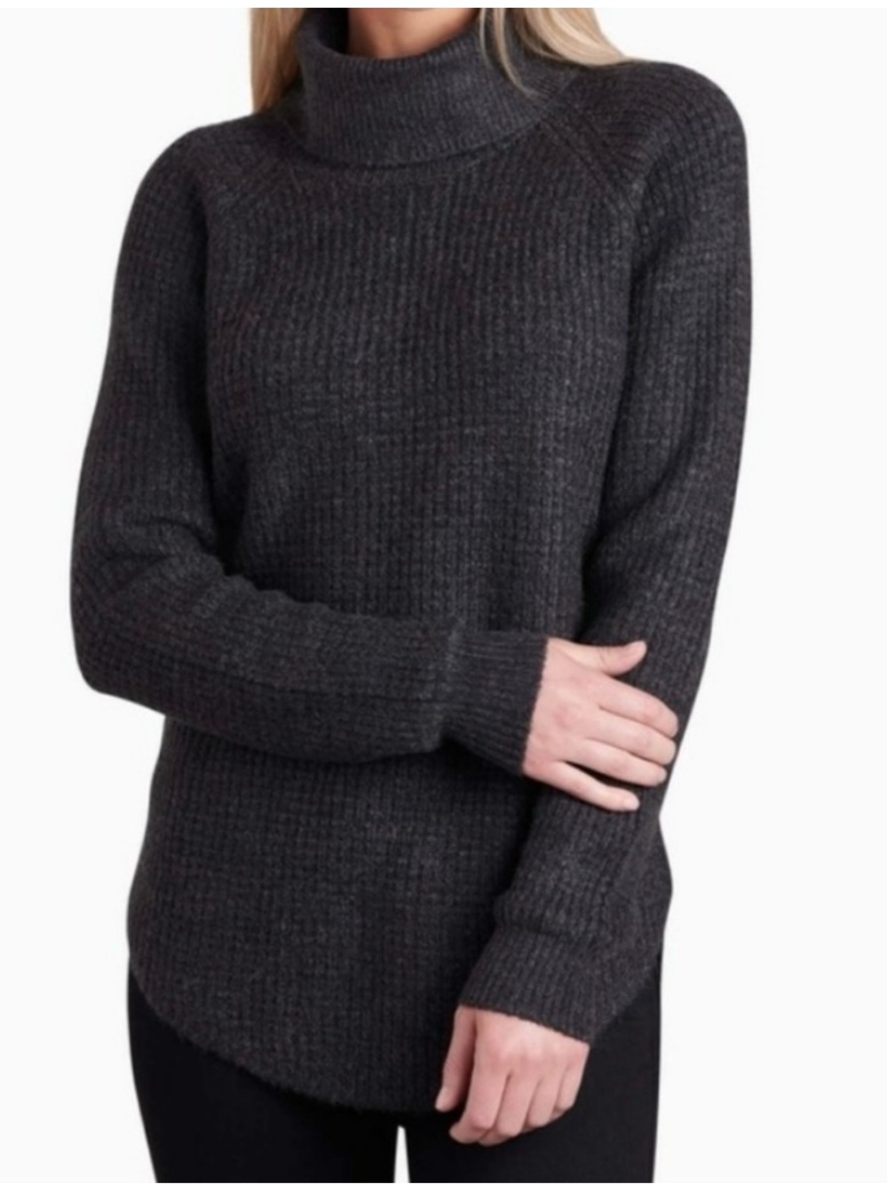 Kuhl SIENNA SWEATER chunky turtleneck size Large
